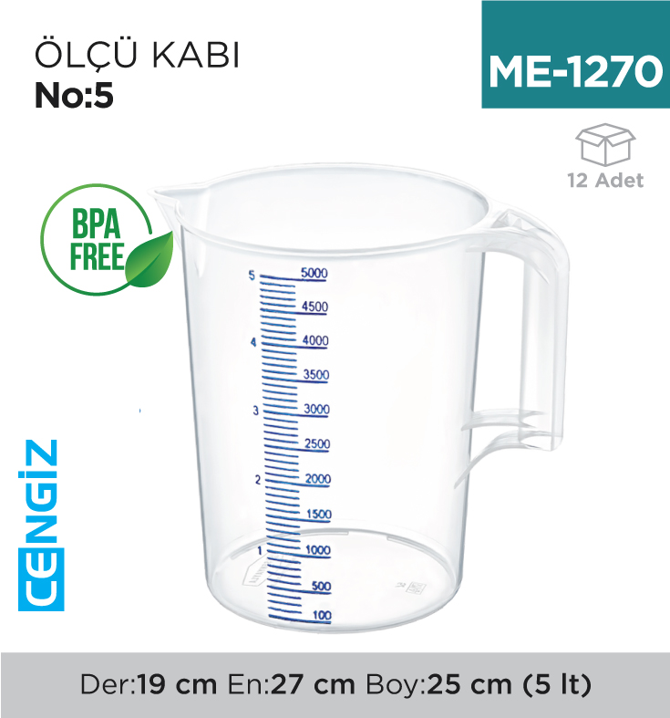 ÖLÇÜ KABI NO:5 5 LT (4585)