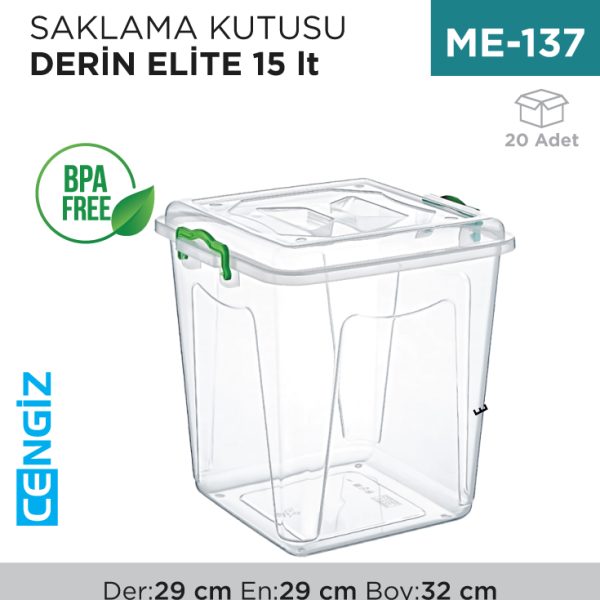 SAKLAMA KUTUSU DERİN ELİTE 15 LT (2656)