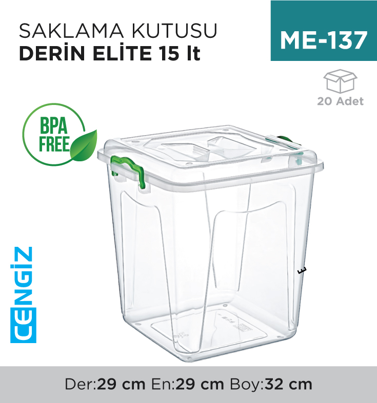 SAKLAMA KUTUSU DERİN ELİTE 15 LT (2656)