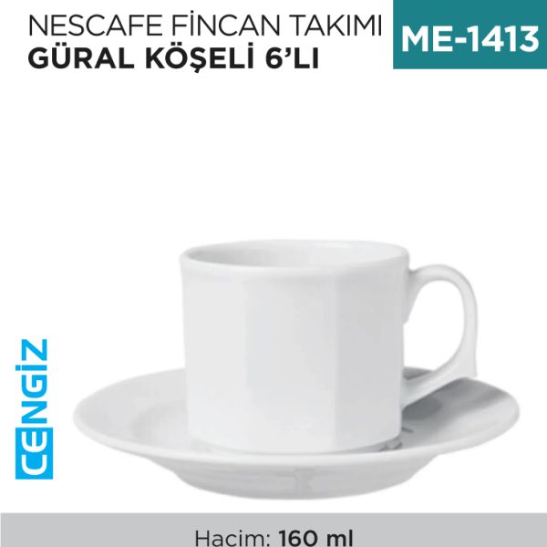 NESCAFE FİNCAN TAKIMI GÜRAL KÖŞELİ 6LI
