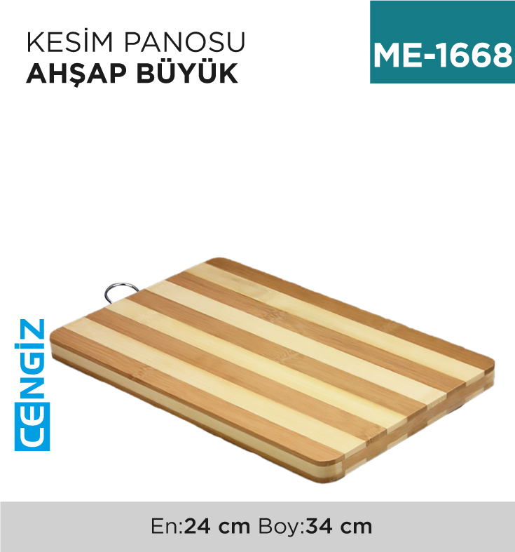 KESİM PANOSU AHŞAP BÜYÜK 22*32 CM
