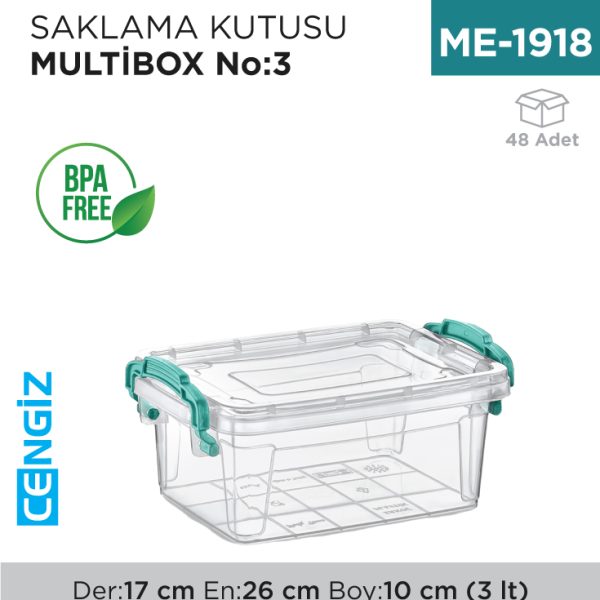 SAKLAMA KUTUSU M.BOX NO:3 (3 LT) (E-502)