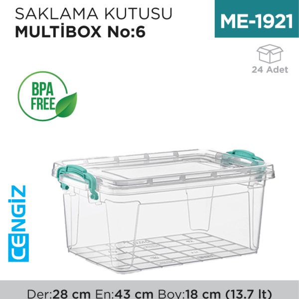 SAKLAMA KUTUSU M.BOX NO:6 (13.7 LT) (E-505)