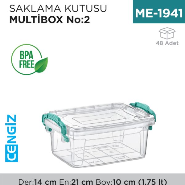SAKLAMA KUTUSU M.BOX NO:2 (1.75 LT) (E-501)