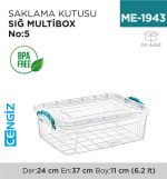 SAKLAMA KUTUSU SIĞ M.BOX NO:5 (6.2 LT) (E-493)