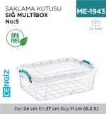 SAKLAMA KUTUSU SIĞ M.BOX NO:5 (6.2 LT) (E-493)