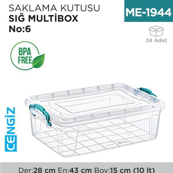 SAKLAMA KUTUSU SIĞ M.BOX NO:6 (10 LT) (E-494)