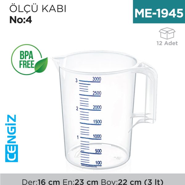 ÖLÇÜ KABI NO:4 3 LT (4588)