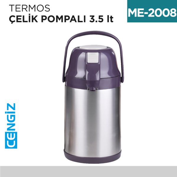 TERMOS ÇELİK POMPALI 3.5 LT (CKR2008)