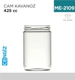 CAM KAVANOZ 425 CC KAPAKSIZ