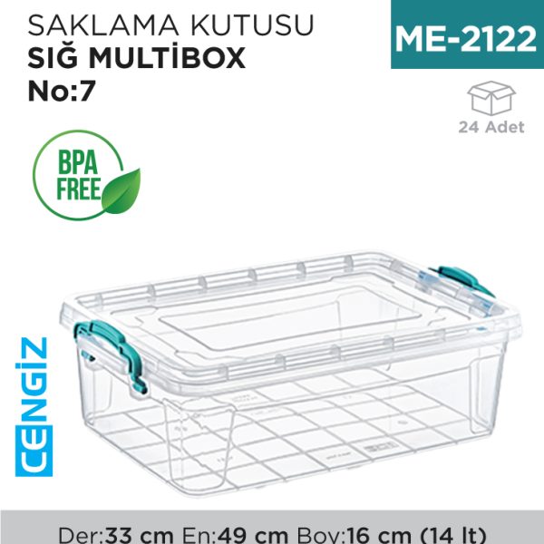 SAKLAMA KUTUSU SIĞ M.BOX NO:7 (14 LT) (E-495)