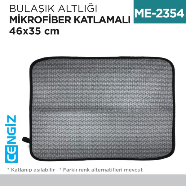 BULAŞIK ALTLIĞI MİKROFİBER KATLANABİLİR 35*46 CM