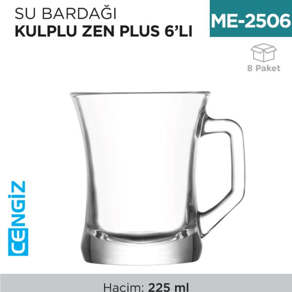 SU BARDAĞI KULPLU ZEN PLUS 6LI (ZPL404E)