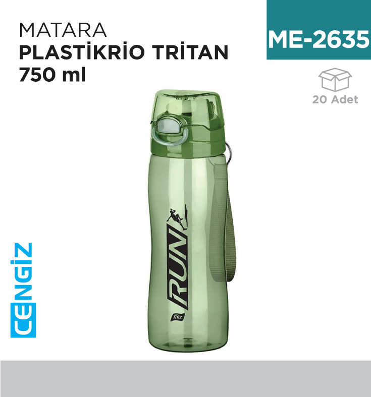 MATARA PLASTİK RİO TRİTAN 750 ML (TP-496)