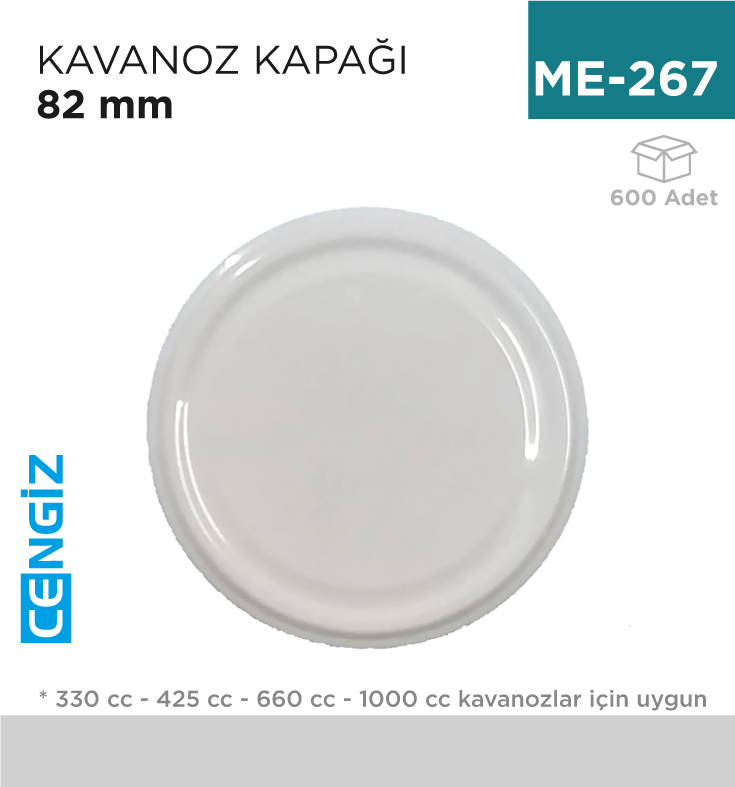 CAM KAVANOZ KAPAĞI 83MM