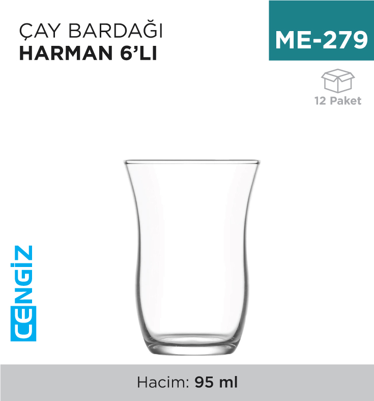 ÇAY BARDAĞI HARMAN 6LI (30030)