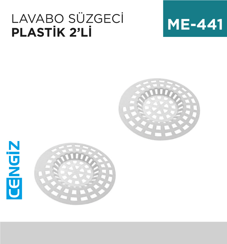 LAVABO SÜZGECİ PLASTİK 2Lİ (Y-136)
