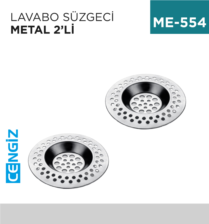 LAVABO SÜZGECİ METAL 2Lİ (SD-679)