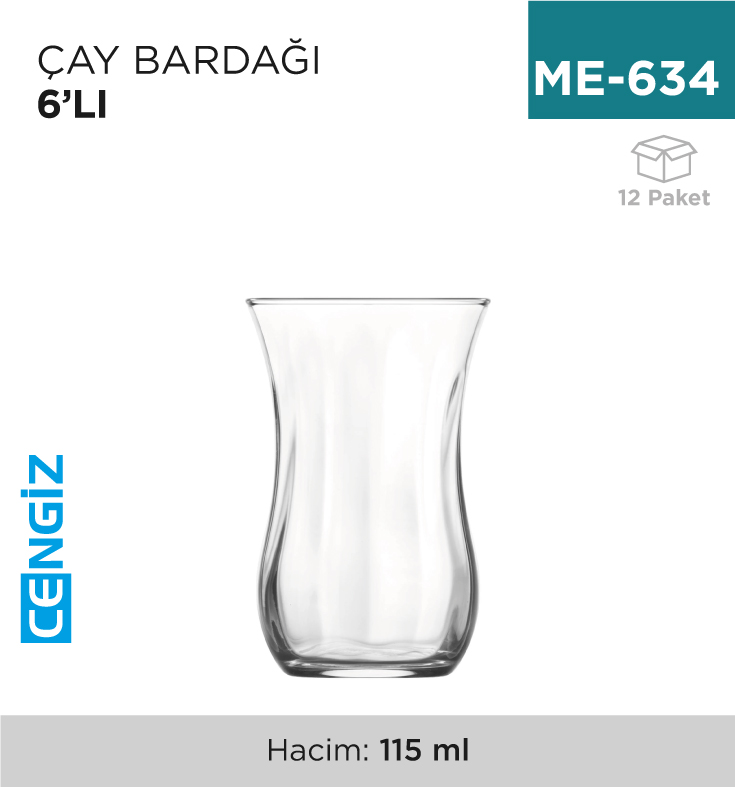 ÇAY BARDAĞI KLASİK 6LI (30020.O)