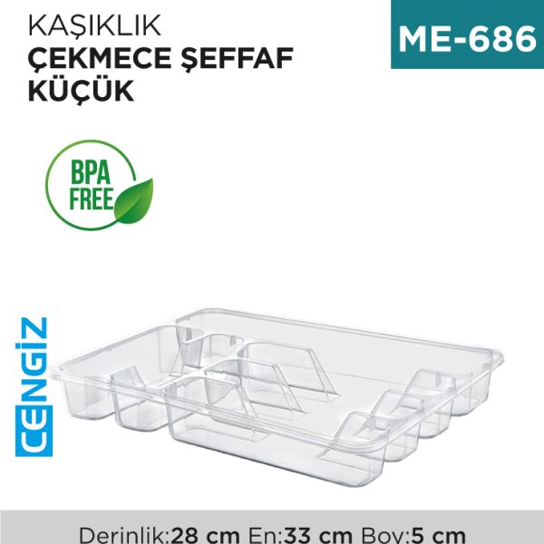 KAŞIKLIK ÇEKMECE KÜÇÜK ŞEFFAF (E-200)