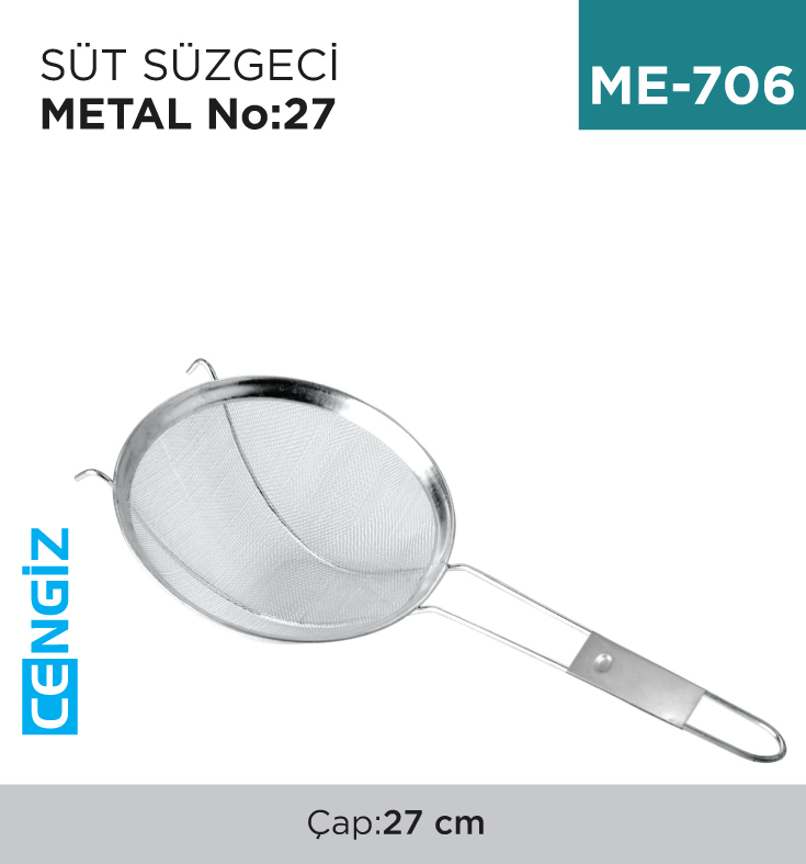 SÜT SÜZGECİ METAL NO:27