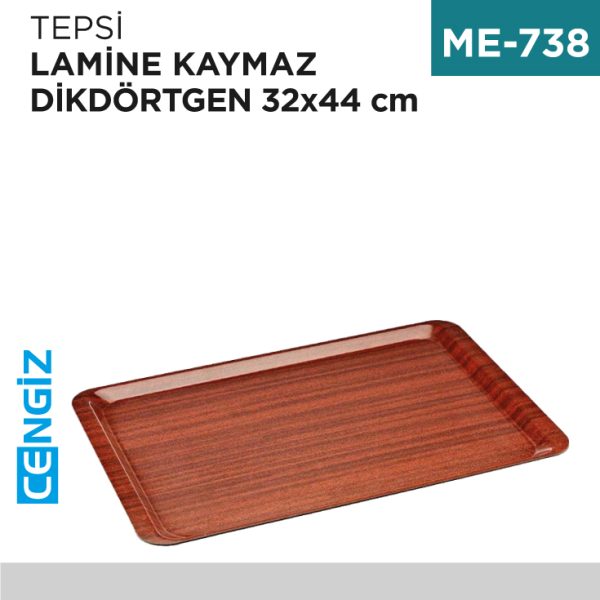 TEPSİ LAMİNE KAYMAZ 32 CM*44 CM