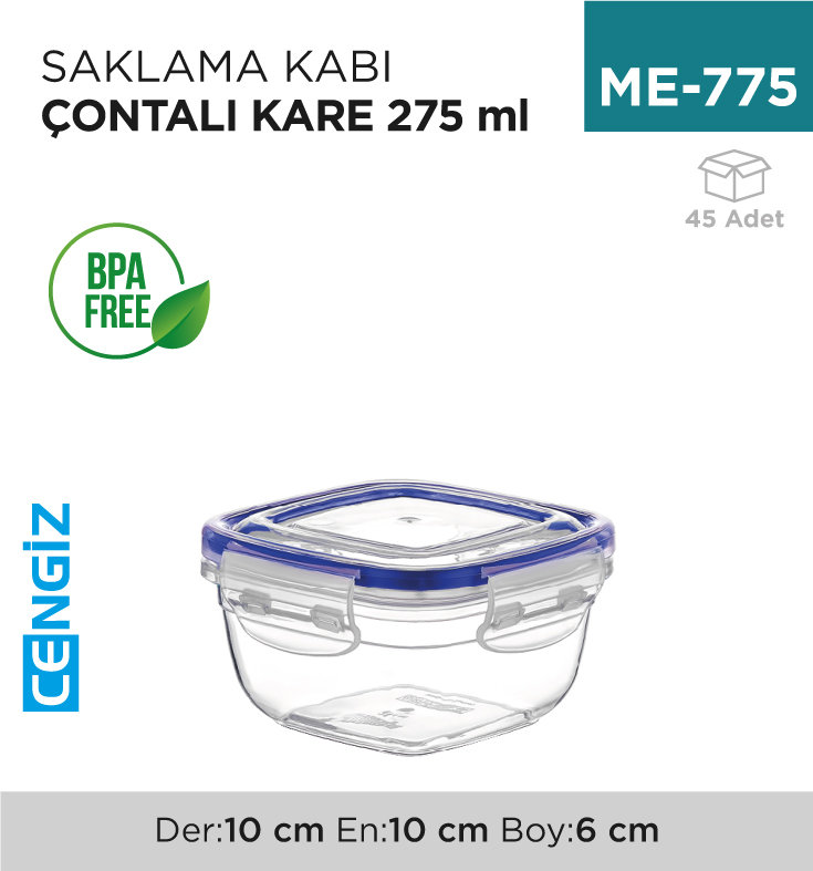 CONTALI KARE SAKLAMA KABI 275 ML(30801)