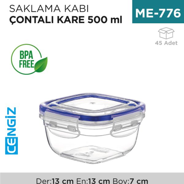 CONTALI KARE SAKLAMA KABI 500 ML(30802)