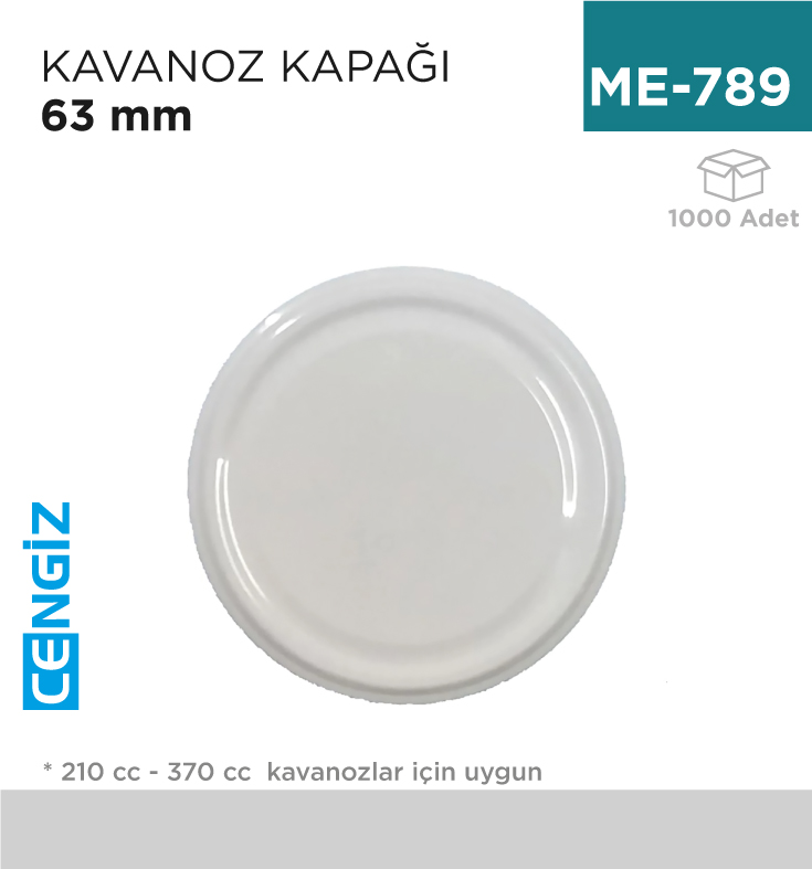CAM KAVANOZ KAPAĞI 63 MM (370)