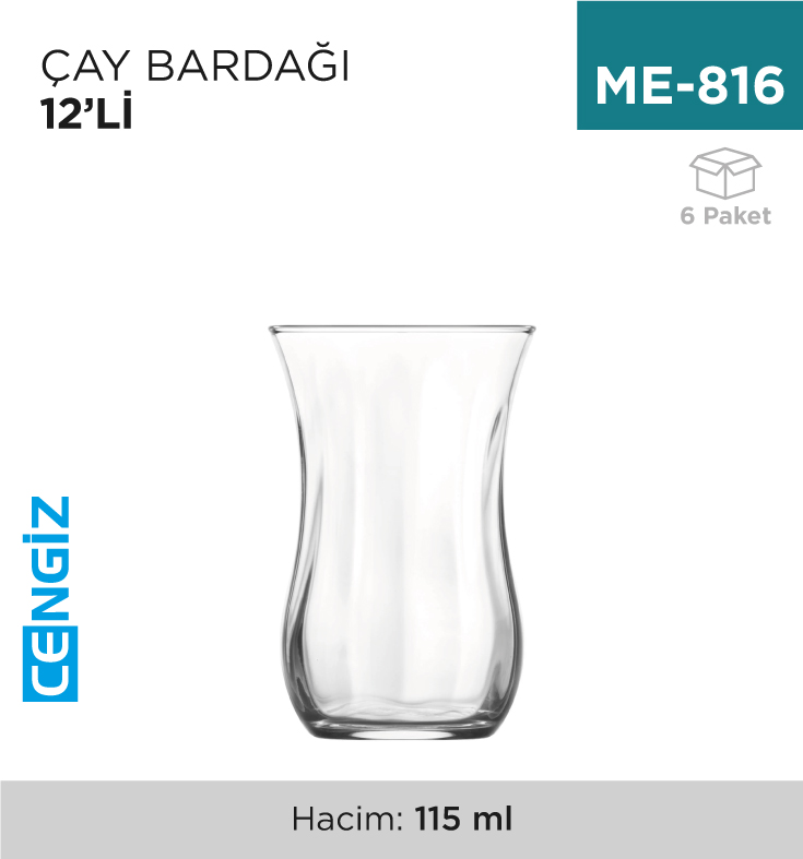 ÇAY BARDAĞI KLASİK 12Lİ (30020 OPT)