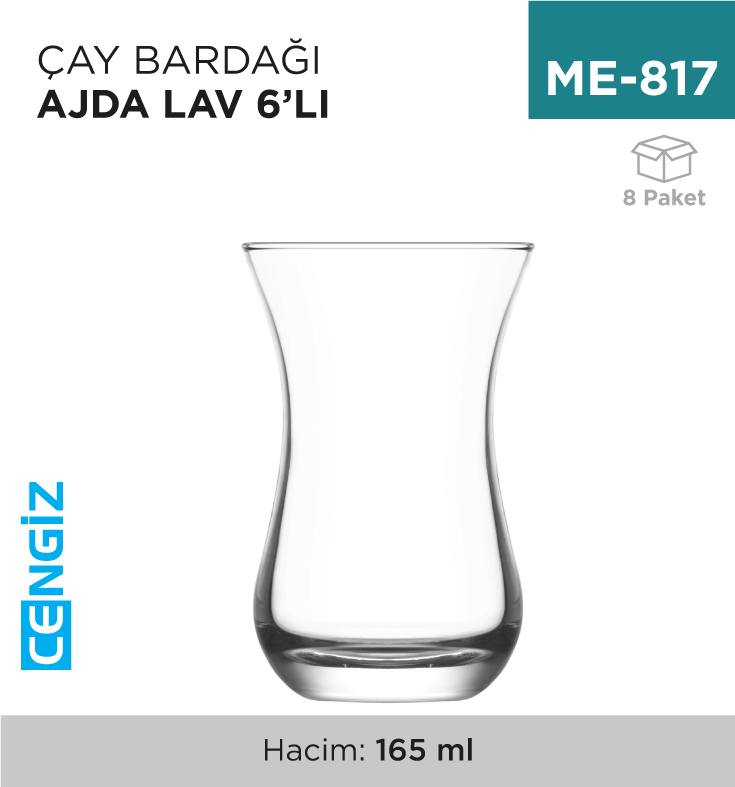 ÇAY BARDAĞI AJDA LAV 6LI (AJD315)