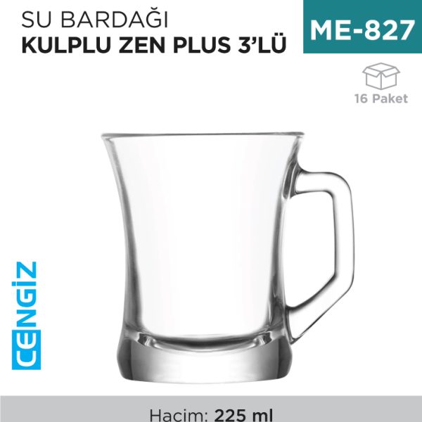 SU BARDAĞI KULPLU ZEN PLUS 3LÜ (ZPL404AX)