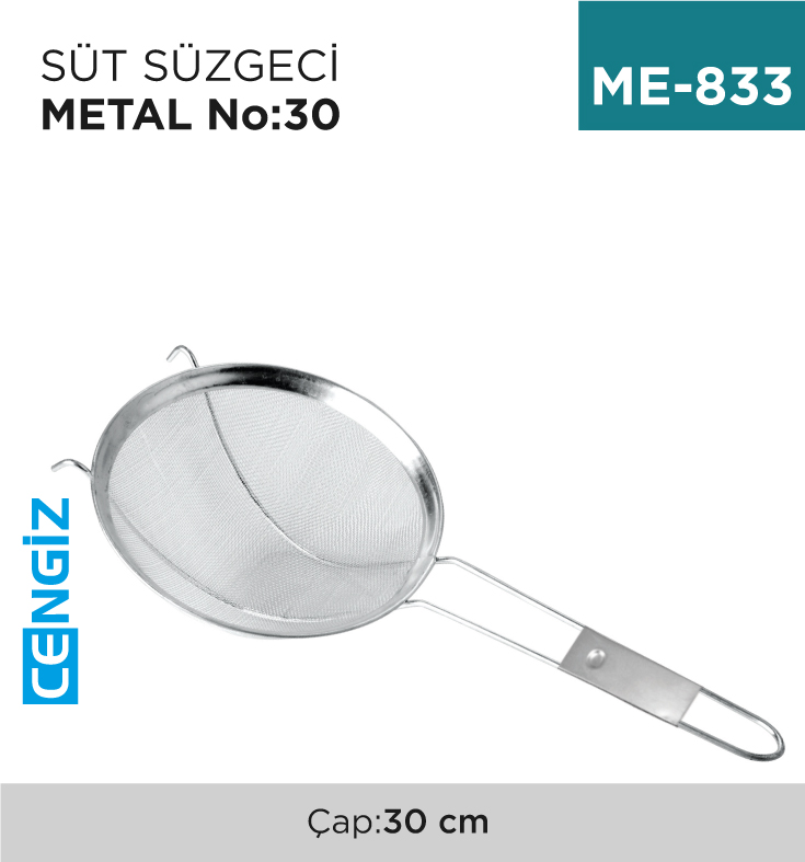 SÜT SÜZGECİ METAL NO:30
