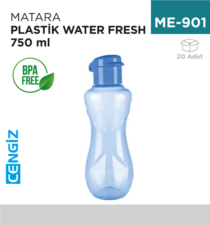 MATARA PLASTİK WATERFRESH 750 ML (TP-491)