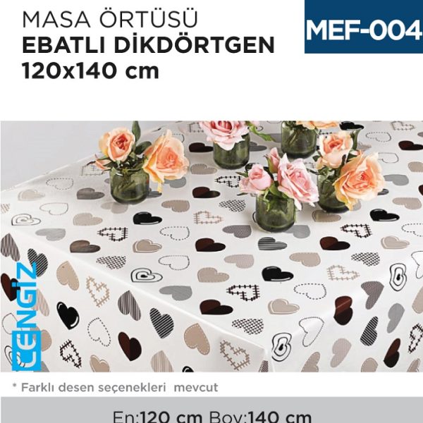 MASA ÖRTÜSÜ EBATLI 120 CM*140 CM