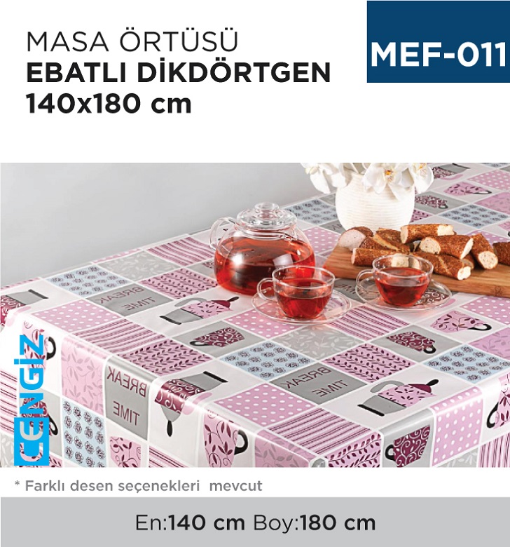 MASA ÖRTÜSÜ EBATLI 140 CM*180 CM
