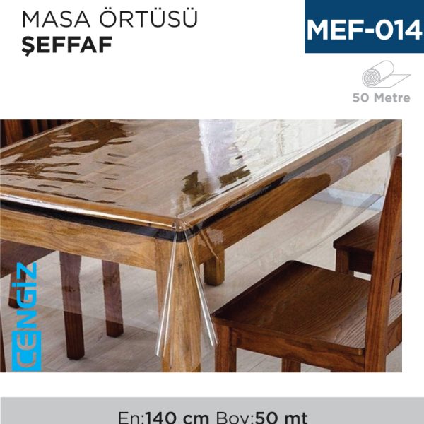 MASA ÖRTÜSÜ RULO ŞEFFAF 140 CM*30 MT