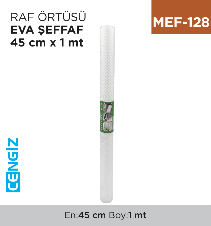 RAF ÖRTÜSÜ EVA ŞEFFAF 45 CM*1 MT