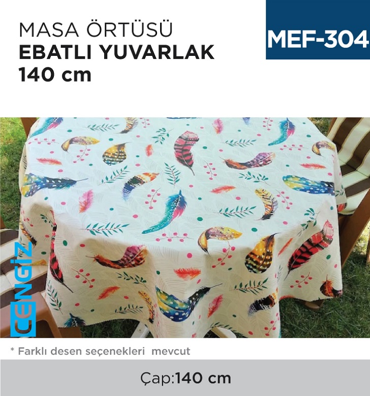 MASA ÖRTÜSÜ EBATLI 140 CM (YUVARLAK)