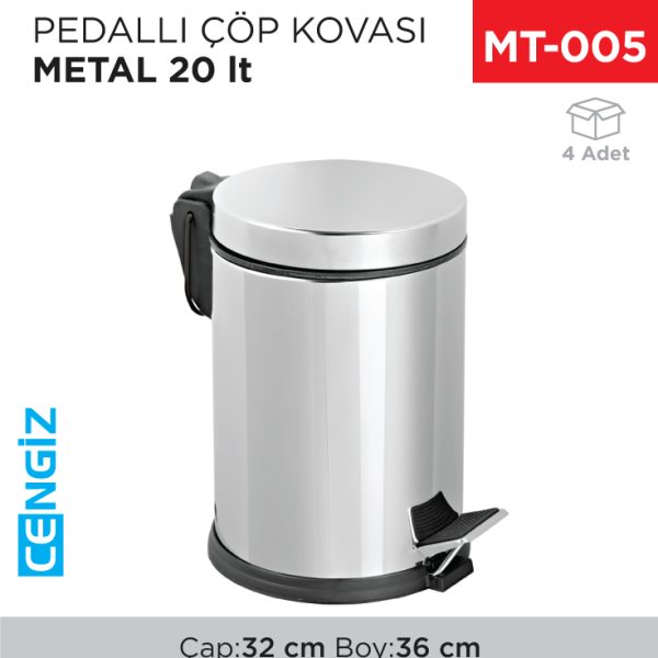 PEDALLI ÇÖP KOVASI METAL 20 LT (1014-407)