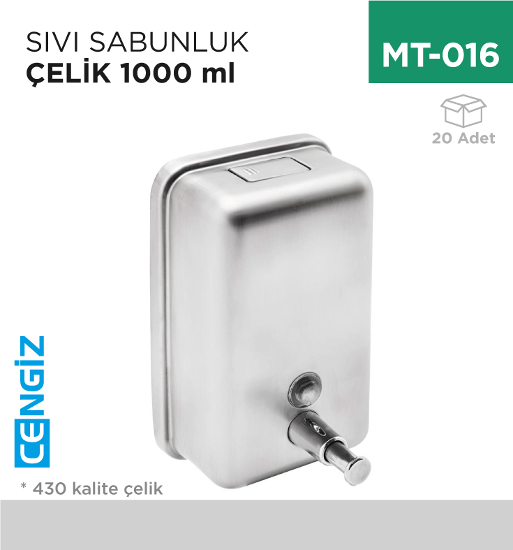 SIVI SABUNLUK ÇELİK 1000 ML (7254M)