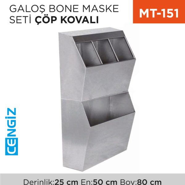 GALOŞ BONE MASKE SETİ ÇÖP KOVALI (7426)(3366)