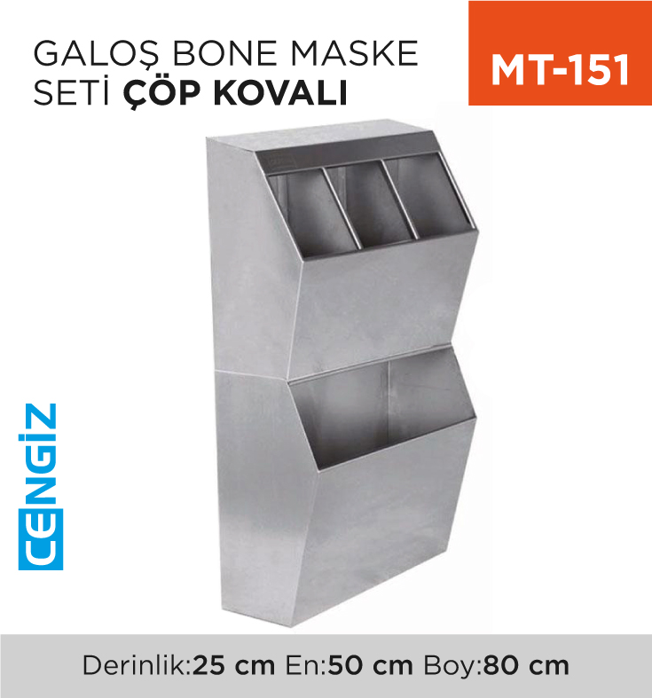 GALOŞ BONE MASKE SETİ ÇÖP KOVALI (7426)(3366)