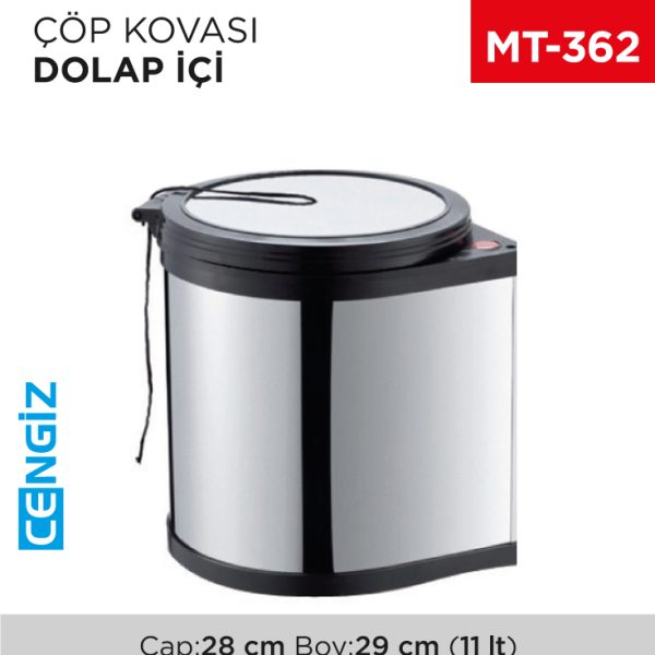 DOLAP İÇİ ÇÖP KOVASI 11 LT (1011)