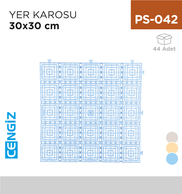 YER KAROSU 30 CM*30 CM (TP 837-8-9)