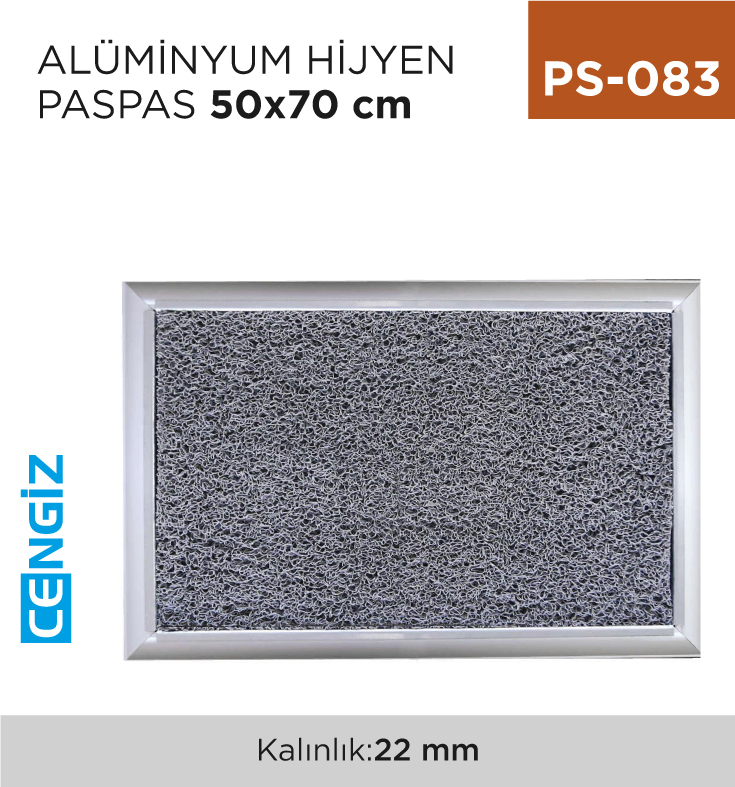 ALÜMİNYUM HİJYEN PASPAS 50 CM*70 CM