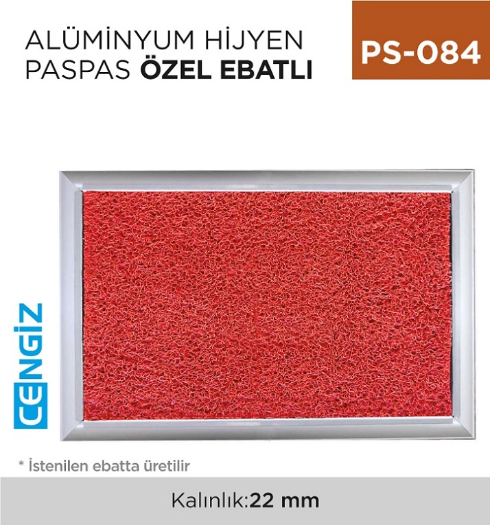 ALÜMİNYUM HİJYEN PASPAS ÖZEL EBATLI