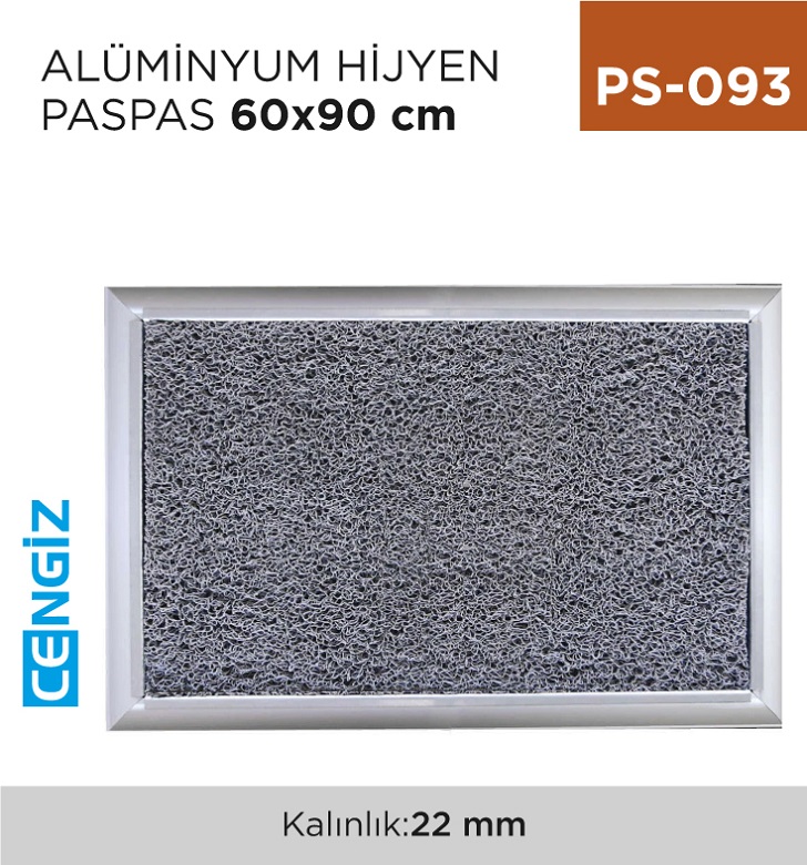 ALÜMİNYUM HİJYEN PASPAS 60 CM*90 CM
