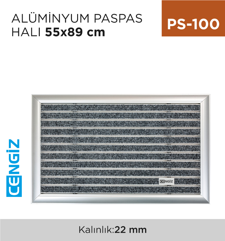 ALÜMİNYUM PASPAS HALI 55 CM*89 CM