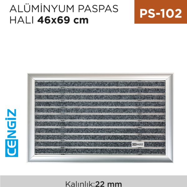 ALÜMİNYUM PASPAS HALI 46 CM*69 CM